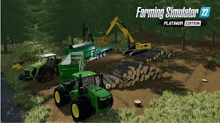 The Best Logging Map In Farming Simulator 22 I Have Ever Seen  Fjorddal  FS22  Forestry [upl. by Timothea]