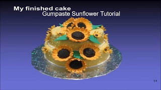 How to make a Gumpaste Sunflower  Sugar Flower Tutorial  Cake Decorating [upl. by Christean]