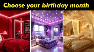 According To Your Birthday Month Choose Your Bedrooms😍😍 bedroom [upl. by Ahcilef178]