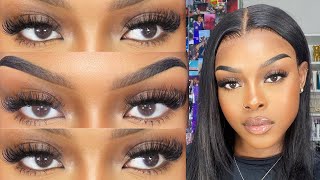 DIY LASH EXTENSIONS AT HOME  HOW TO APPLY LASH CLUSTERS  BEGINNER FRIENDLY quewellash1538 [upl. by Enneillij]