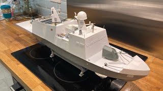 172 micro Corvette ready for the paint shop  Malagasy 🇲🇬’what if’ Navy Modular concept boat [upl. by Jenilee660]