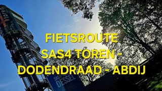 Fietsroute SAS4 toren Dodendraad Dessel Abdij Pielis Postel Bosland België 4K [upl. by Tillio]