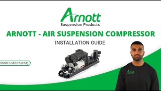 Arnott Air Suspension Compressor Installation Video for BMW 5Series E61 [upl. by Nahum]