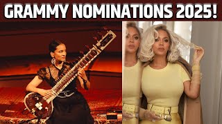 Grammy Nominations 2025 Beyoncé leads Indianorigin artists also nominated [upl. by Doran]