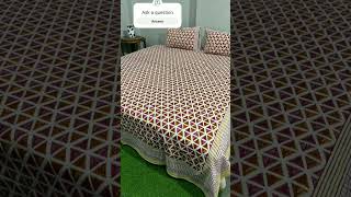 bagruhandblockprint bedcover bedsheet bedroom bedsheet [upl. by Aiak]