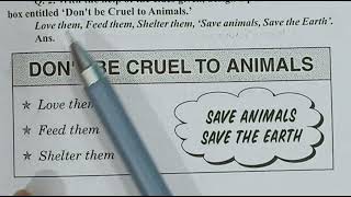 Poster quot Dont be cruel to Animalquot Class 11th 12th Save Animal Poster  Anu Tech Education [upl. by Nosyd]