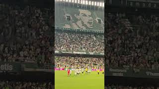 BetisAl Ittihad Jugadores se saludan tras finalización del partido 030824 realbetis [upl. by Aizahs]