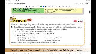 11 PENGOKSIDAAN amp PENURUNAN PART 1  PENAMBAHAN DAN KEHILANGAN OKSIGEN KIMIA KSSM TING5 [upl. by Attenehs]