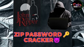 How to crack zip file password 🔑  Jhon the ripper zip file password recovery  Cobra Institute [upl. by Aniryt]