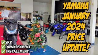 January 2024 Yamaha Motorcycle Updated Price All Units Downpayment Cash Installment Langga Gail [upl. by Oiril]