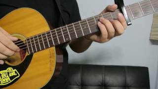 Justin Bieber Ft Halsey  quotThe Feelingquot How to Play Guitar Easy Guitar Tutorial [upl. by Mercola298]