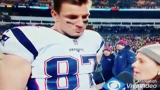 Rob Gronkowski Post Game Interview 121717 [upl. by Dragelin335]