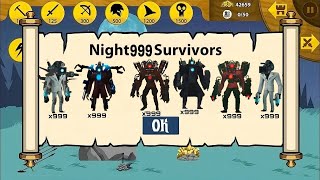 UPDATE NIGHT 999 SURVIVORS UNLOCKED CAMERA MAN x999 ARMY SKIBIDI TOILET VIP MODS  STICK WAR LEGACY [upl. by Aman]