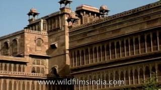 Lalgarh Palace in Bikaner  Archival footage [upl. by Libbey]