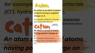 Anion and Cation [upl. by Adiela]