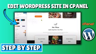 How to edit wordpress site in cpanel 2024 [upl. by Isnan405]