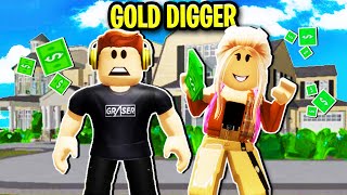 Gold Digger Has A Crush On Me In Roblox Brookhaven 💖🤑 [upl. by Oulman]