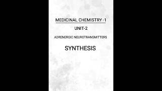 ADRENERGIC NEUROTRANSMITTERS synthesis pharmacy writtennotes shorts [upl. by Nohsav450]