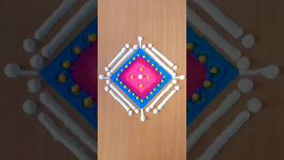 Rangoli shorts youtubeshorts rangoli satisfying [upl. by Nwotna]