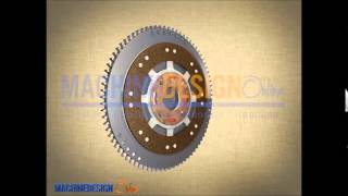 Single plate clutch assembly animation [upl. by Cooe]