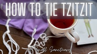 🙋‍♀️How to Tie Tzitzit  a quick tutorial [upl. by Olette]