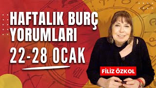 FİLİZ ÖZKOL İLE HAFTALIK BURÇ YORUMLARI  22  28 OCAK 2024 [upl. by Nelyk196]