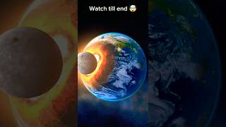 Destruction Of Earth by a Meteoroid Rock 🤯 shorts space science [upl. by Nivahb]