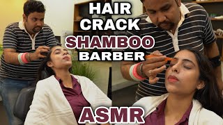 ASMR HEAD MASSAGE HAIR CRACK PINPEN MASSAGE TO RELAX IMSOMNIA amp STRESS BY INDIANBARBER SHAMBOO [upl. by Hugh]