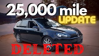 25000 Mile Update EGR DPF DELETE and Tune MK6 Jetta Sportwagen [upl. by Susanna]