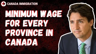 Canadian Minimum Wage By Province For 2024  Canada Immigration [upl. by Ainavi]