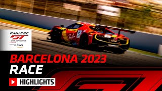 Race Highlights  Barcelona 2023  Fanatec GT World Challenge Europe Powered by AWS [upl. by Spillar]