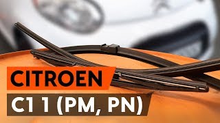 Hoe een ruitenwissers vervangen op een CITROEN C1 PM PN AUTODOCTUTORIAL [upl. by Nytsyrk853]