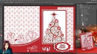 Tutorial Photoshop Tarjeta de Felicitacion Navidadeña [upl. by Zasuwa]