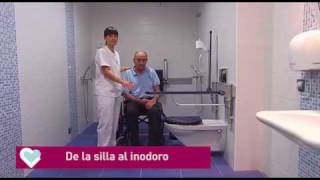 Trasferencias De la silla al inodoro Hospital Aita Menni [upl. by Heise]