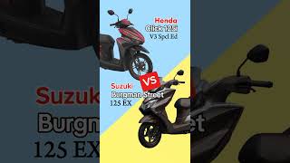 Honda Click 125i v3 Spcl Ed vs Suzuki Burgman 125 EX scooter suzuki honda [upl. by Hekking542]