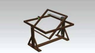 rotational casting machine simulation [upl. by Ertsevlis]