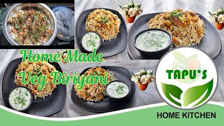 Home made Veg Biryani Recipe  Veg Biryani Ghar pe kaise banayi TapuHomeKitchen [upl. by Meda]