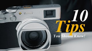 Fujifilm x100vi  10 TIPS amp SETTING you should know [upl. by Sitto]