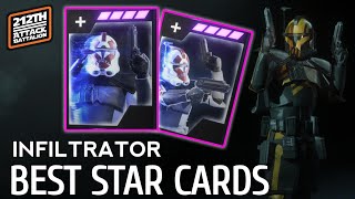 Infiltrator BEST STAR CARDS amp BUILD 2023  Battlefront 2 [upl. by Redep217]