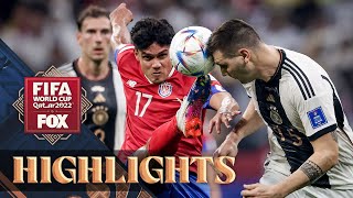 Costa Rica vs Germany Highlights  2022 FIFA World Cup [upl. by Zak]