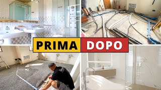 Rifacimento bagno di 15 mq Prima e dopo i lavori [upl. by Ynohtnael]