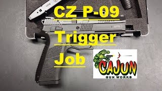 CZ P09 Cajun Gunworks Trigger job [upl. by Ailecec175]