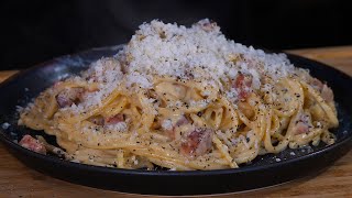 Spaghetti carbonara ze śmietanką czy bez   Oddaszfartucha [upl. by Illom256]