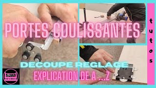 comment installer des portes de placard coulissantes avec découpe [upl. by Lionel720]