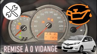 Remettre à 0 le compteur entretienvidange sur Toyota Yaris 3  Réinitialisation voyant service [upl. by Ringo]