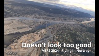 Msfs 2024 looks bad on Xbox Series X  Flying in Norway [upl. by Uriia709]