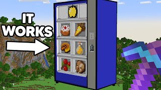 I Built A Working Vending Machine In Minecraft [upl. by Odlanor507]