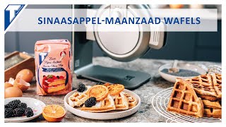 Sinaasappelmaanzaad wafels  Recept  Sweet Little Touch [upl. by Tomkins]