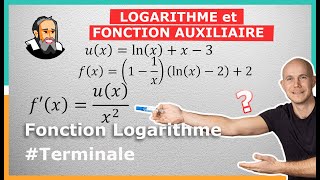 lnx et FONCTION AUXILIAIRE  Exercice Corrigé  Terminale [upl. by Lerual]