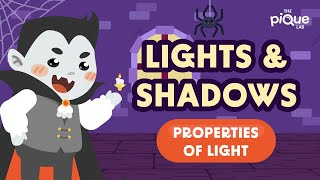 Lights amp Shadows Properties Of Light  Primary School Science Animation [upl. by Nodnal]